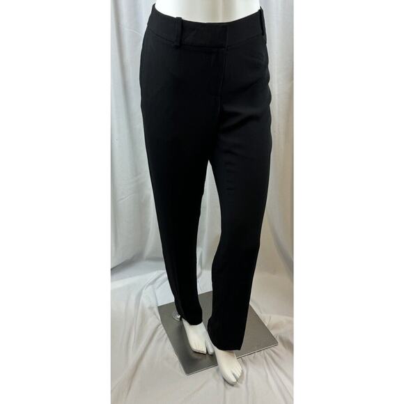 Ann Taylor LOFT Julie Fit Crepe Trousers Black  6 T Dark Academia Witchy  66-41 - Picture 1 of 15